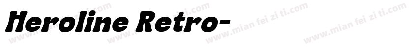 Heroline Retro字体转换
